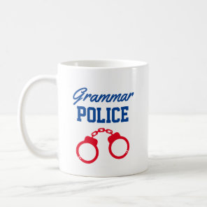 Funny grammar police coffee mug for teacher