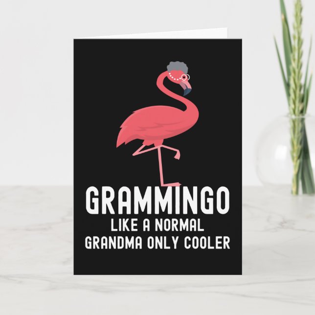 Funny Grammingo Like A Normal Grandma Only Cooler Card (Front)