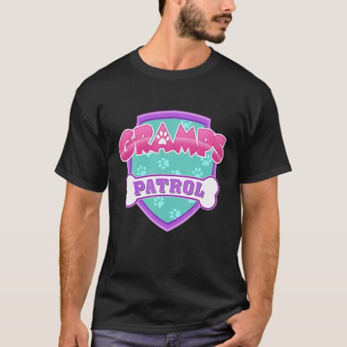 Funny Gramps Patrol _ Dog Mom Dad For Men Women T_Shirt