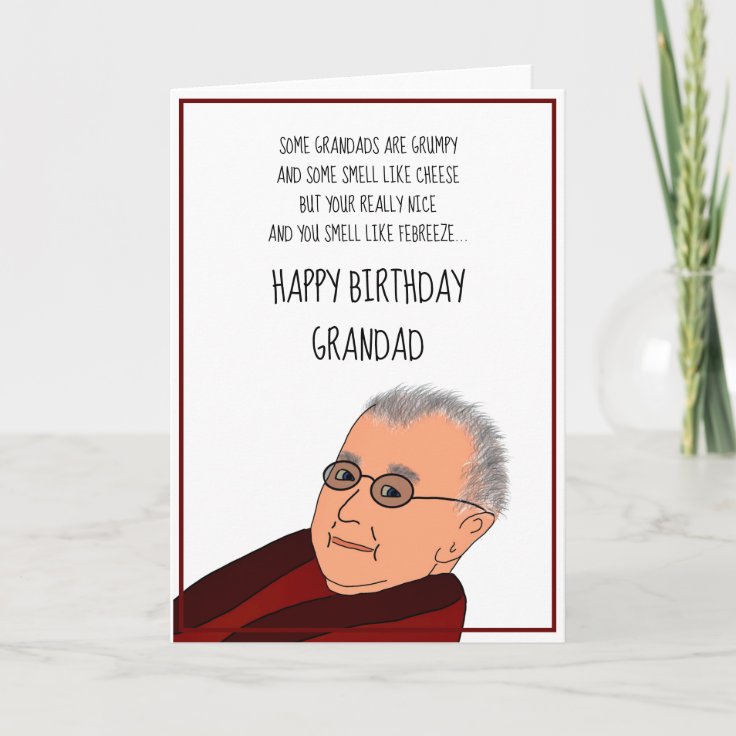 Funny Grandad Poem Birthday Card Zazzle