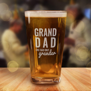 Funny GRANDDAD Like Dad Only Grander Pint Glass