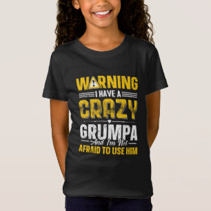 Funny Granddaughter  Grumpa word art  T-Shirt
