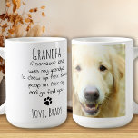 Funny Granddog Dog Grandpa Personalized Pet Photo Coffee Mug<br><div class="desc">Surprise the Dog Grandpa this Christmas, Fathers day, his birthday or any occasion with this super cute and funny dog grandpa mug . "If someone else was my grandpa, I'd chew up their shoes, poop on their rug, and go find you !" Makes a perfect gift from the granddog !...</div>