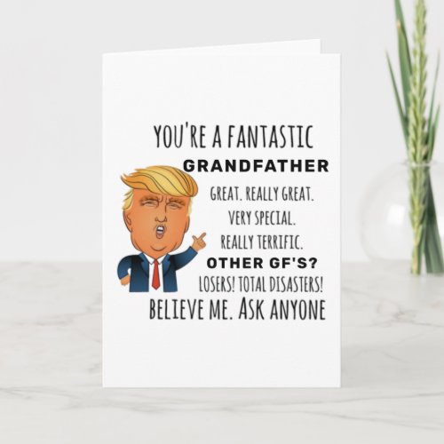 Funny Grandfather Birthday Best Gift Card