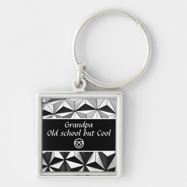 Funny Grandfather Nickname, Funny Saying Keychain (Front)