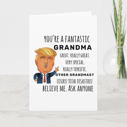 Funny Grandma Birthday Best Gift Card