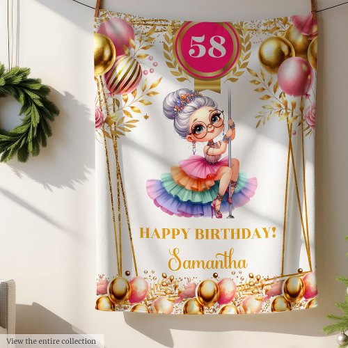 Funny Grandma Blanket Custom Name Gift