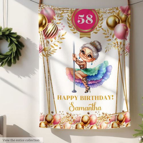 Funny Grandma Blanket Humor Gift Retirement