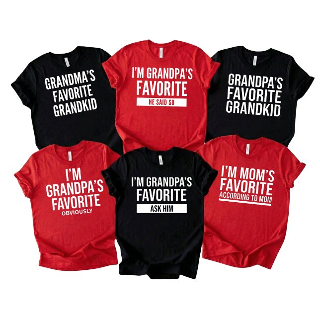 Funny Grandma Favorite Gift Cute Family T-Shirt (Creator Uploaded)