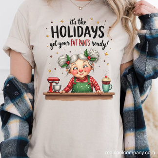 Funny Grandma Get Your Fat Pants Ready Tri-Blend Shirt