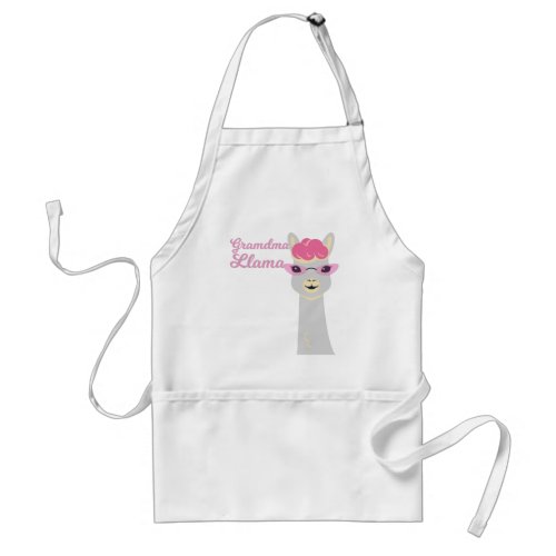 Funny Grandma Gift Grandma Llama Gift Adult Apron