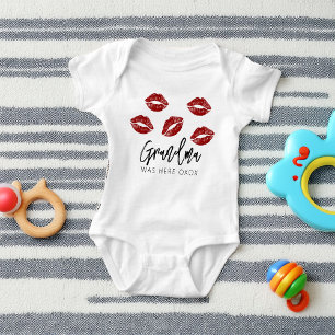 Funny Grandma Kisses Baby Bodysuit