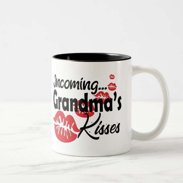 Funny Grandma Kisses Mug (Right)