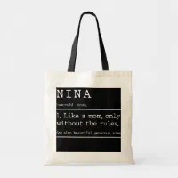 https://rlv.zcache.com/funny_grandma_mothers_day_nina_definition_design_tote_bag-r7e0d0daa29394b5cbb21bdfd59d38e7e_v9wtl_8byvr_200.webp