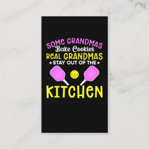 Funny Grandma Sport Lover Grandmother Pickleball Business Card