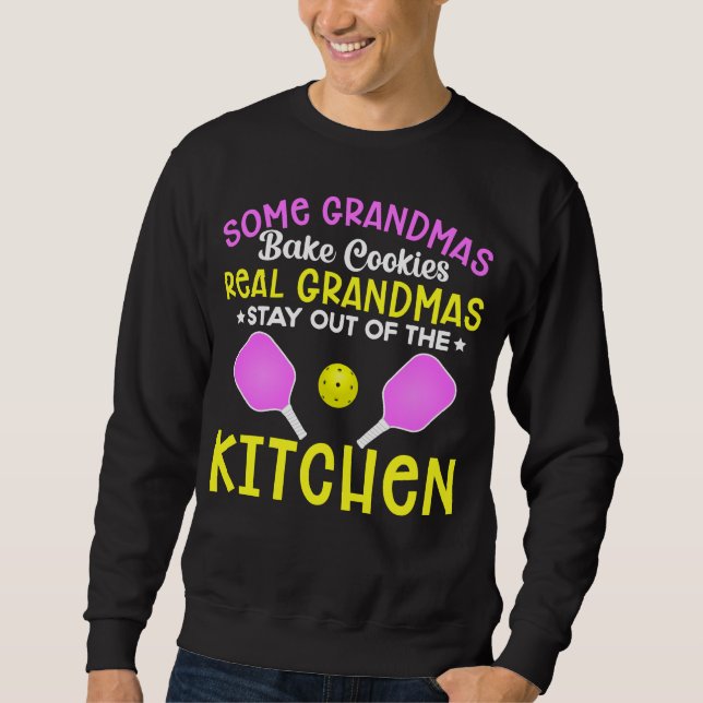 Funny Grandma Sport Lover Grandmother Pickleball Sweatshirt (Front)