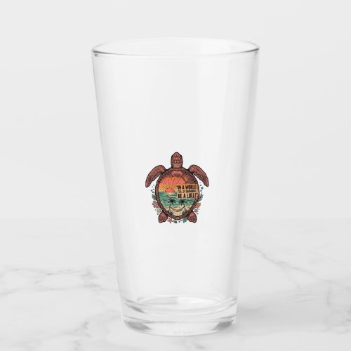 Funny Grandma Turtle Beach Vintage Shirt Design_1 Glass