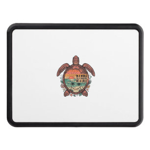 Funny Grandma Turtle Beach Vintage Shirt Design_1 Hitch Cover