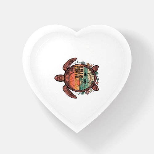 Funny Grandma Turtle Beach Vintage Shirt Design_1 Paperweight