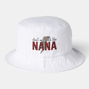 Funny Grandma word art  Bucket Hat