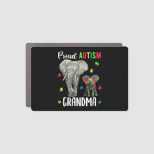 Funny Grandmas Autism Awareness Tshirt For Women.  Car Magnet