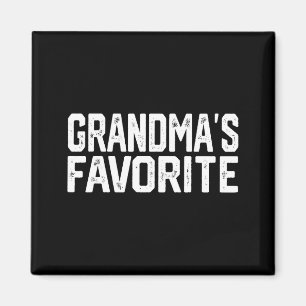 Funny Grandma's Favorite Grandparent Granhild  Magnet