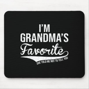 Funny Grandma's Favorite Grandson & Granddaugh Mouse Pad