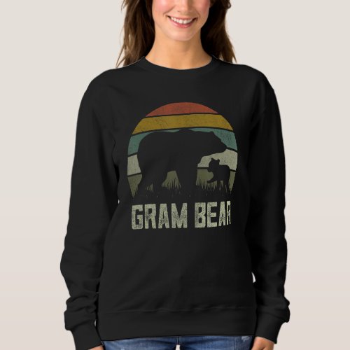 Funny Grandmom Mothers Day Grandma  Cub Kids Gram  Sweatshirt