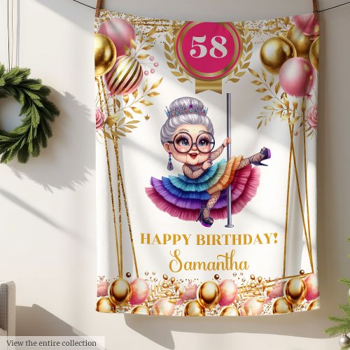 Funny Grandmother Blanket Retirement Gift Custom
