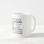 Funny Grandpa Birthday Best Gift Coffee Mug (Front Right)