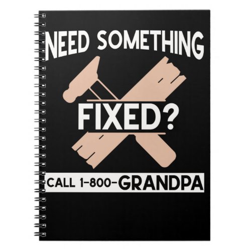 Funny Grandpa Craftsman Humor Handyman Notebook