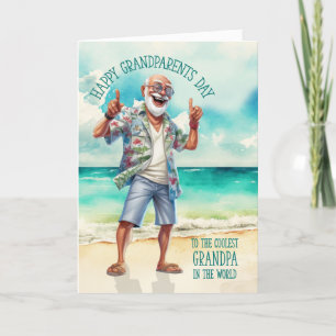Funny Grandpa Grandparents Day Coolest Holiday Card