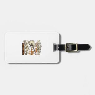 Funny Grandpa Guitar Vintage Engraving Shirt Desig Luggage Tag