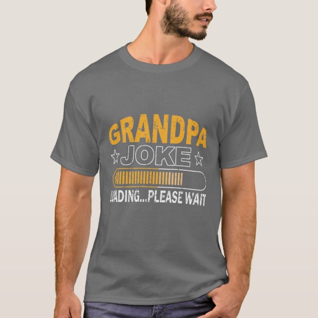 funny Grandpa joke word art T-Shirt (Front)