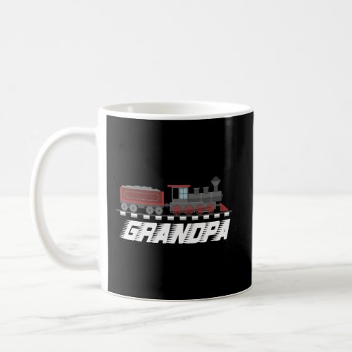 Funny Grandpa Model Train Art Coffee Mug