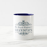 Funny Grandpa Mug | His Royal Highness Grandpapa<br><div class="desc">Perfect gift for the new grandparent (and a little bit fancy). Need help customizing? Email us at hello@christiekelly.com.</div>