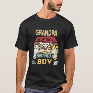 Funny Grandpa Of The Birthday Boy Matching For Men T-Shirt