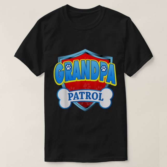 Funny GRANDPA Patrol - Dog Mom, Dad For Men Women T-Shirt (Design Front)