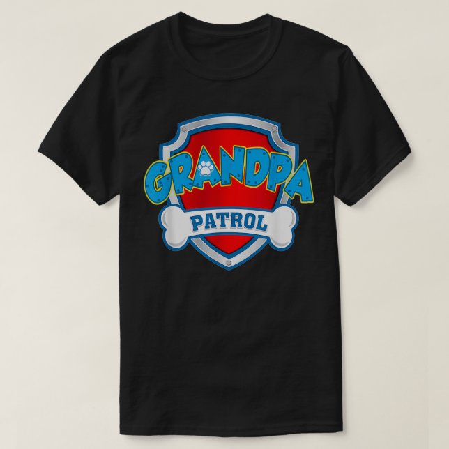 Funny Grandpa Patrol Dog Mom  T-Shirt (Design Front)
