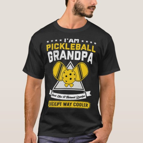 Funny Grandpa Pickleball For Men Grandfather Papa  T_Shirt