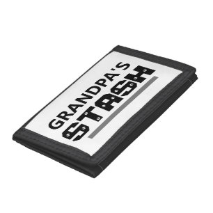 Funny Grandpa Quote Typography Tri-fold Wallet