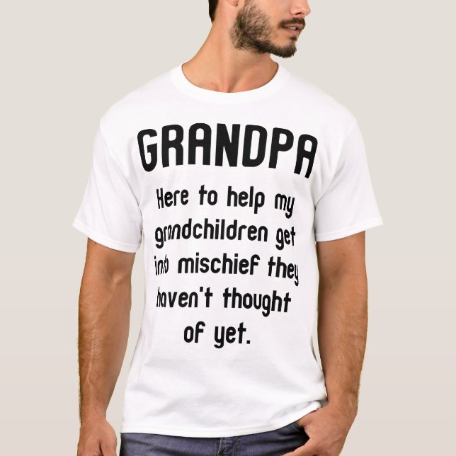 Funny Grandpa Tee Shirt (Front)