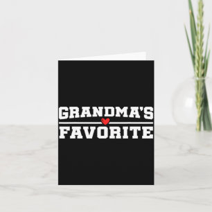 Funny Grandparent Favorite Granhild  Card