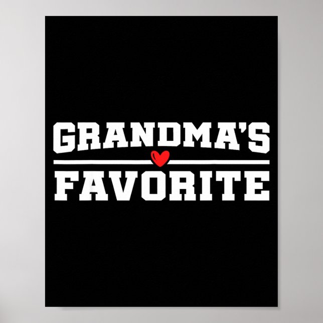Funny Grandparent Favorite Granhild  Poster (Front)