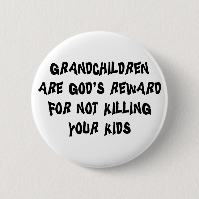 Funny Grandparents Button (Front)