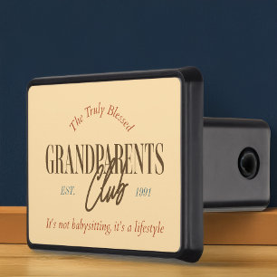 Funny Grandparents Club Not Babysitting Lifestyle Hitch Cover