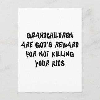 Funny Grandparents Gift Postcard