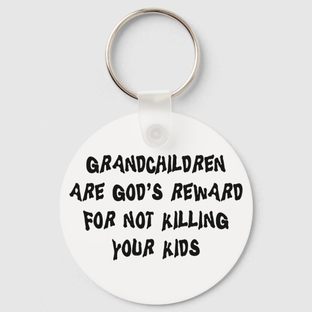 Funny Grandparents Keychain (Front)