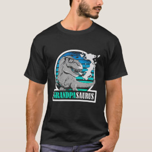 Funny Grandpasaurus Cool T-rex Dinosaur Grandpa T-Shirt
