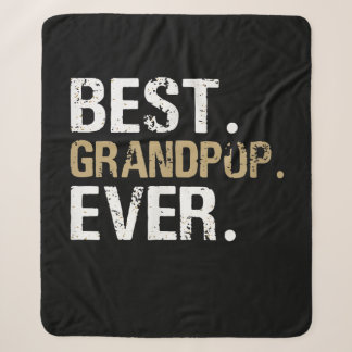 Funny Grandson | Best Grandpop Ever Sherpa Blanket